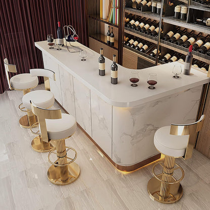 White Counter Height Bar Stools With Adjustable Height