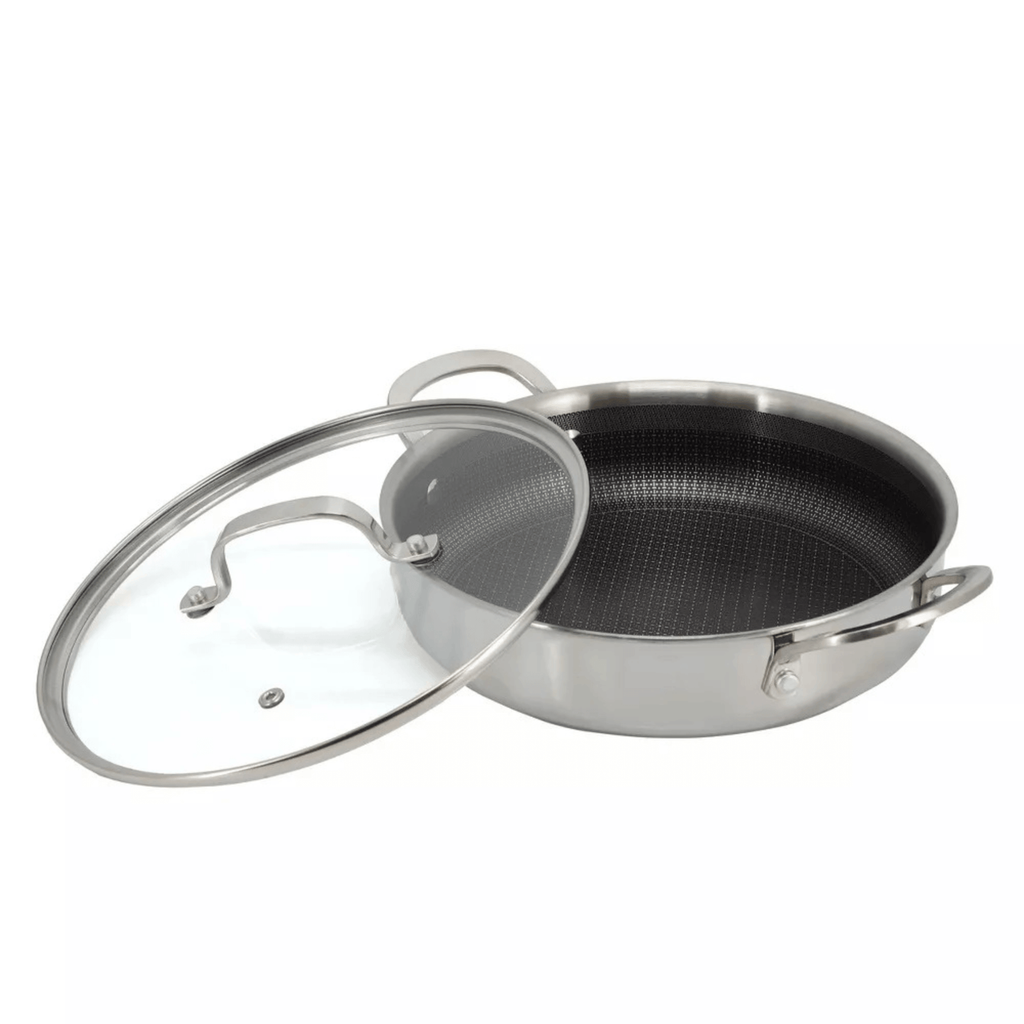 Better Chef 10-Inch 3-Ply Stainless Steel Nonstick Deep Fry Pan