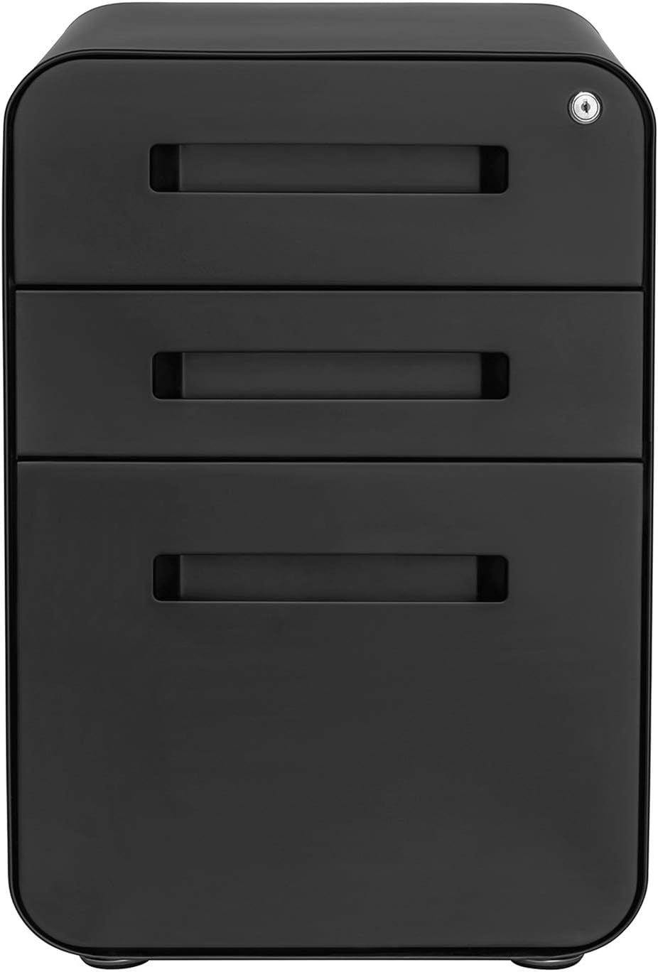 Stockpile 3 Drawer File Cabinet With Lock Under Desk
