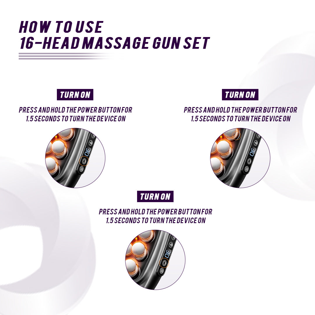 16-Head Massage Gun
