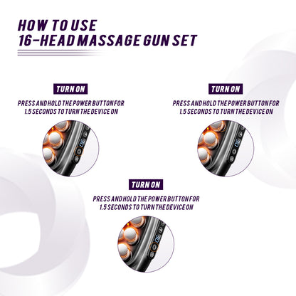 16-Head Massage Gun