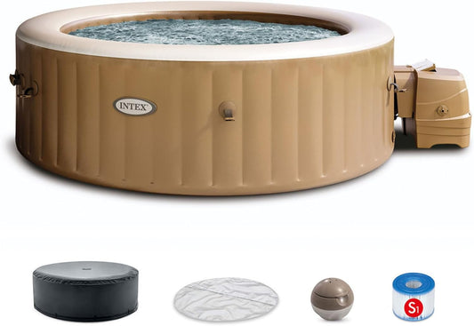 6 Person Inflatable Hot Tub With 140 Bubble Jets Spa