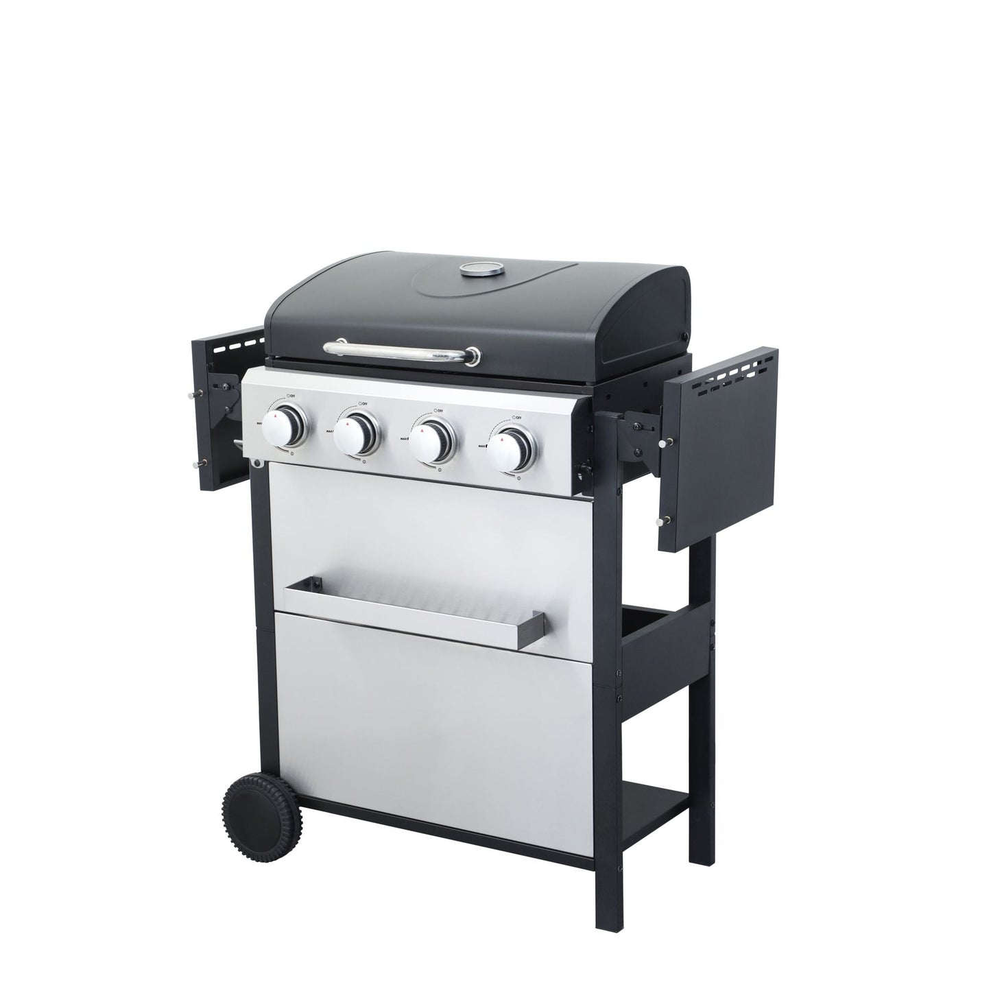 4-Burner Propane Gas BBQ Grill, 34200BTU Output With Wire Enamel