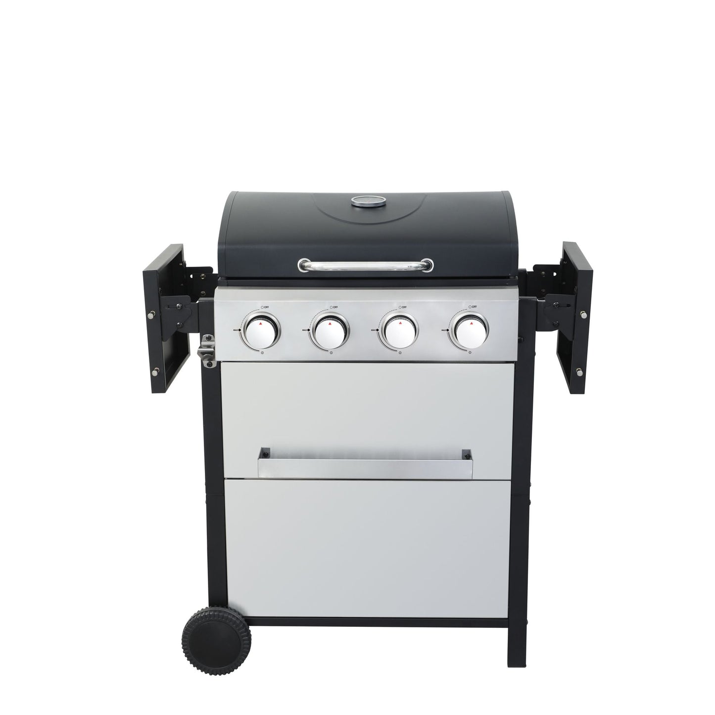 4-Burner Propane Gas BBQ Grill, 34200BTU Output With Wire Enamel