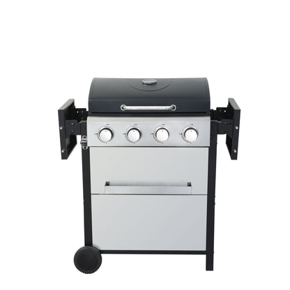 4-Burner Propane Gas BBQ Grill, 34200BTU Output With Wire Enamel