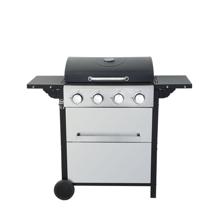 4-Burner Propane Gas BBQ Grill, 34200BTU Output With Wire Enamel