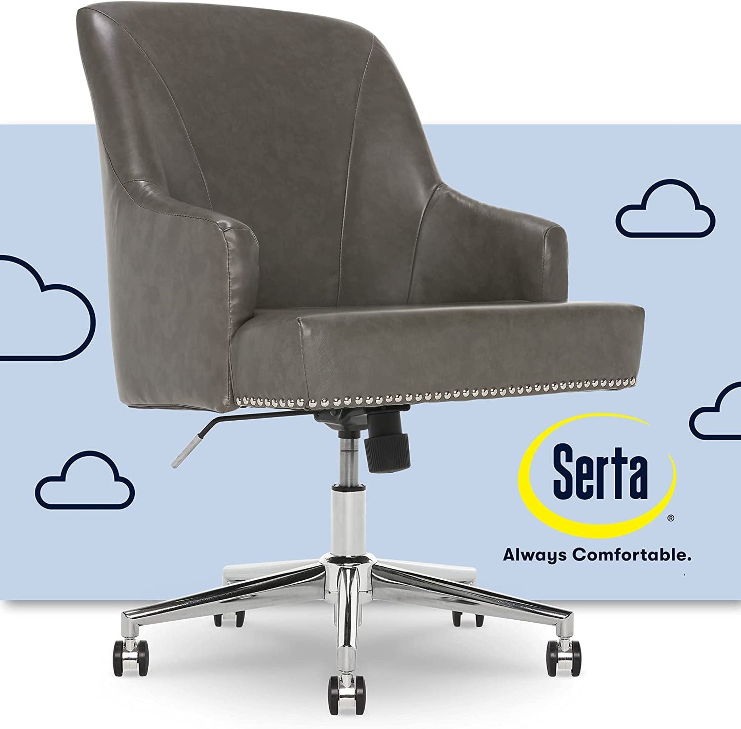 Memory Foam Office Chair With Adjustable Height For Desk