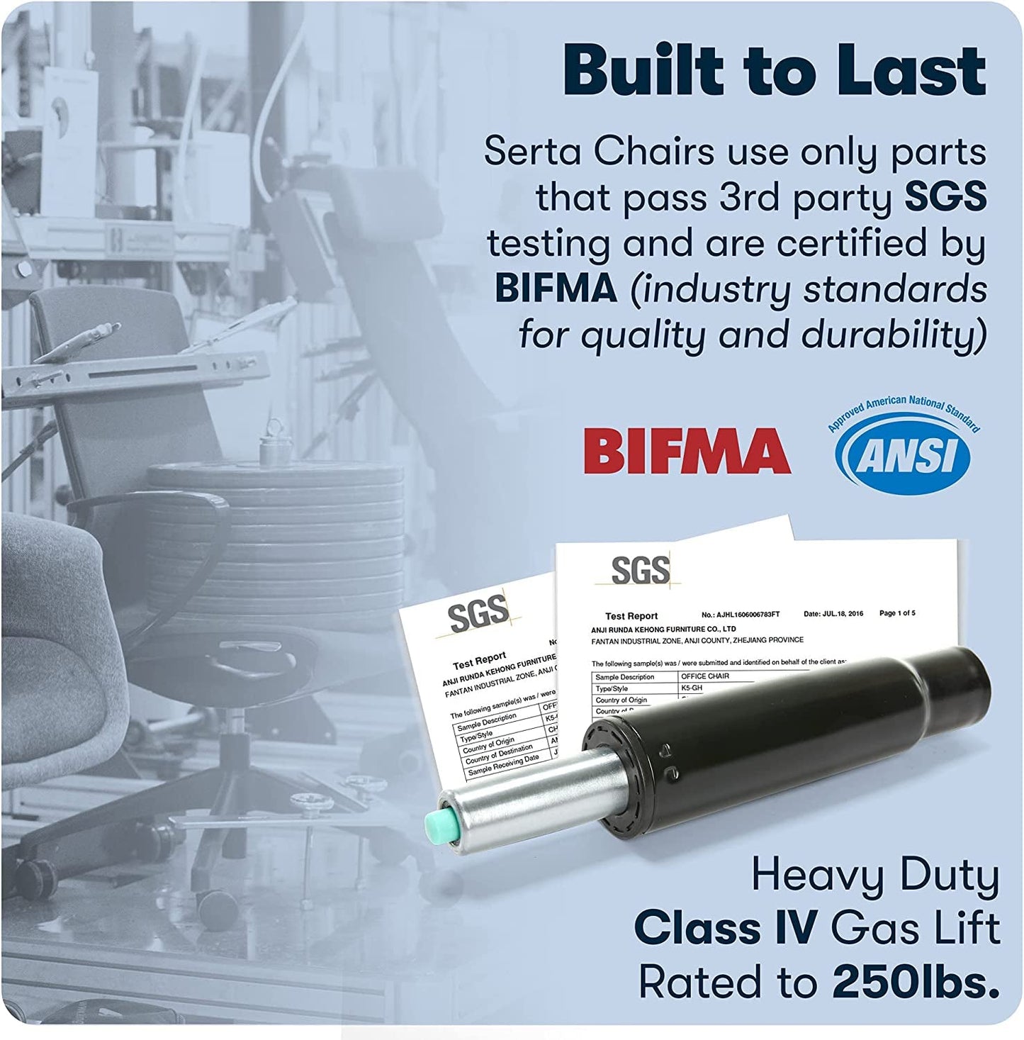 Memory Foam Office Chair With Adjustable Height For Desk