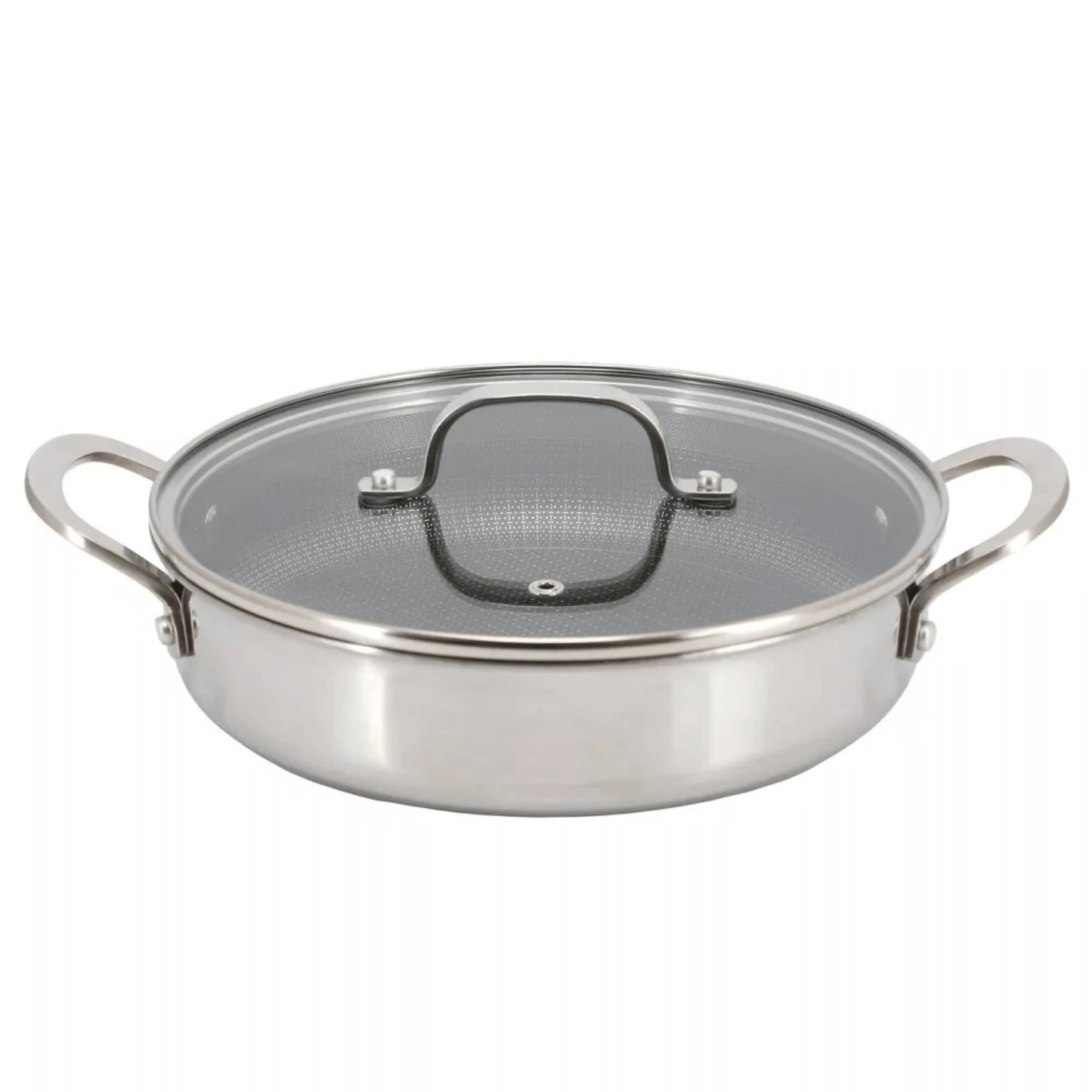 Better Chef 10-Inch 3-Ply Stainless Steel Nonstick Deep Fry Pan