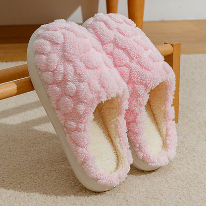 Home Fuzzy Slipper Unisex Cartoon Winter Plush Slipper Anti-Skid Soft