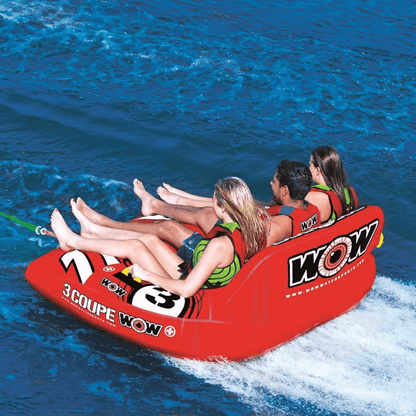 WOW Watersports 3-Person Coupe Cockpit Towable with Drop Speed Bottom