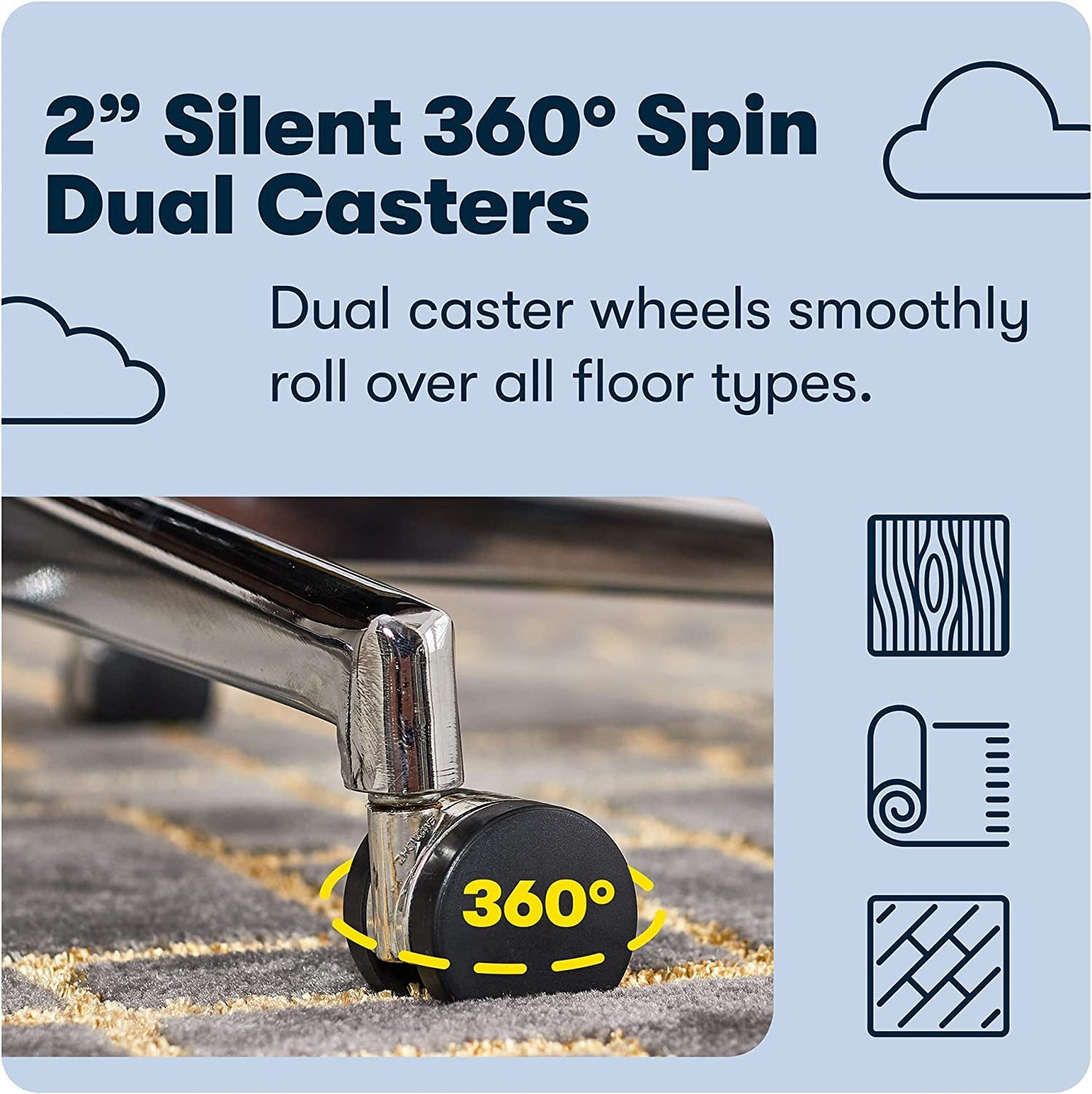 Memory Foam Office Chair With Adjustable Height For Desk