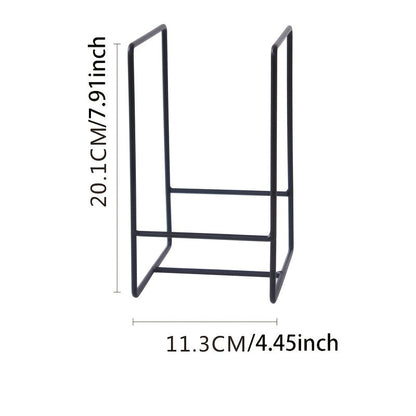 3pcs Metal Plate Rack Storage Box - Vertical Rack Holder for Kitchen