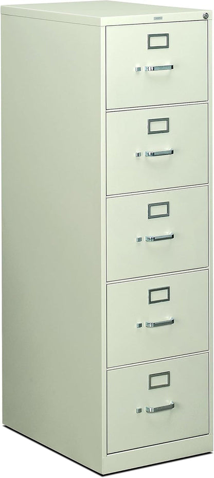5 Drawer Filing Cabinet 310 Series Full Suspension Gray
